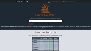 Thumbnail of pirateproxybayy.com