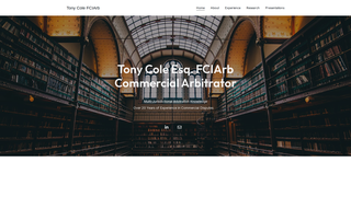 Thumbnail of tonycolearbitration.com