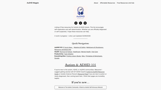 Screenshot of audhdmagpie.com