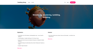Thumbnail of tomblingalong.com