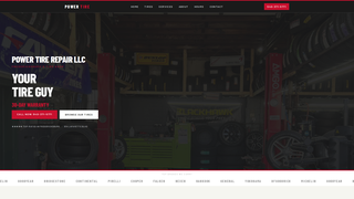 Screenshot of powertirellc.com