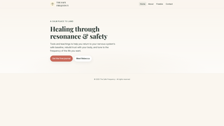 Thumbnail of thesafefrequency.com