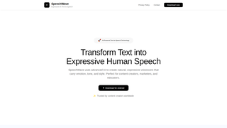 Thumbnail of speechwaveai.com