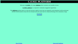 Thumbnail of comeplatform.com