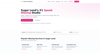 Thumbnail of sugarlandwaxing.com
