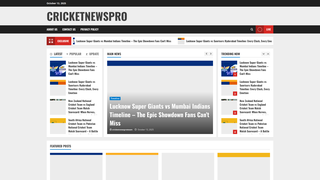 Thumbnail of cricketnewspro.com
