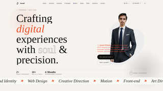 Screenshot of jawadiftikhar.com