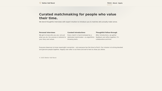 Thumbnail of betterhalfbond.com