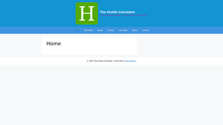 Thumbnail of thehustlecalculator.com