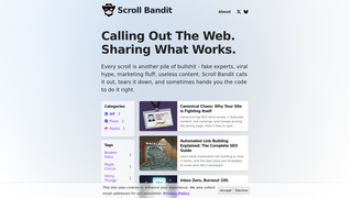 Thumbnail of scrollbandit.com