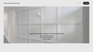 Screenshot of fenixfinefinishesllc.com