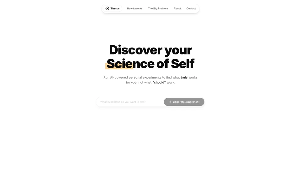 Screenshot of thesos.app