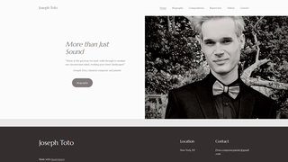 Screenshot of jtotomusic.com