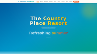 Screenshot of thecountryplaceresort.com