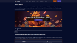 Thumbnail of ninecasino-canada.com