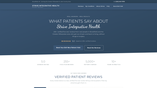 Screenshot of striveintegrativehealthreviews.com