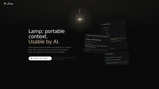 Screenshot of getlamp.io