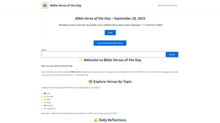 Thumbnail of dailybibleverseoftheday.com