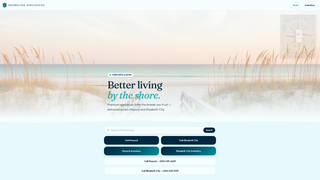 Screenshot of shorelineappliances.com