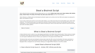Thumbnail of stealabrainrotrobloxscripts.com