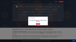 Thumbnail of bigwinnerau.com