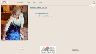 Screenshot of rolfefineart.com