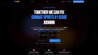 Screenshot of fightjudge.ai