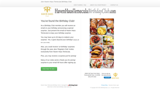 Thumbnail of havenhaustemeculabirthdayclub.com
