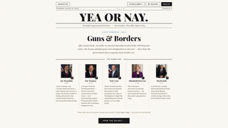 Screenshot of playyeaornay.com