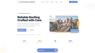 Screenshot of airwayroofingandtuckpointing.net