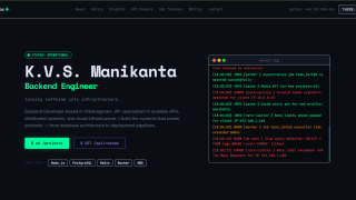 Screenshot of kvsmanikanta.online