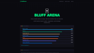 Screenshot of bluffarena.ai