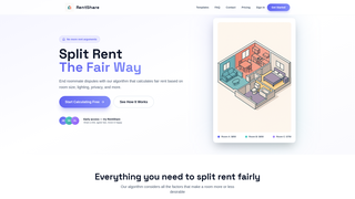 Screenshot of fairrentshare.com