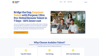 Thumbnail of andalsotalent.com