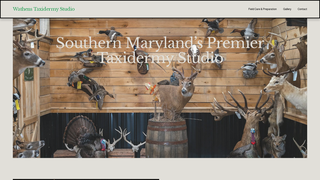 Screenshot of wathenstaxidermystudio.com