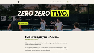 Screenshot of zztpickleball.com