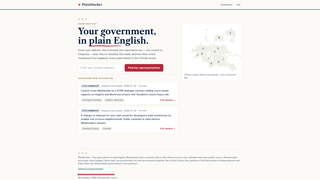 Screenshot of plaindocket.com