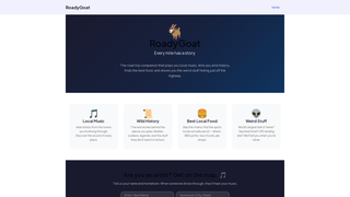 Screenshot of roadygoat.com