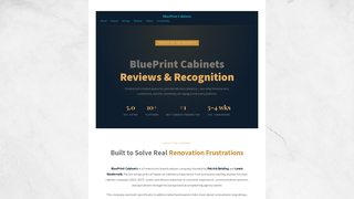 Screenshot of blueprintcabinetsreviews.ca