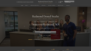 Screenshot of redmonddentalstudio.com