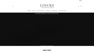 Thumbnail of lincksclothing.com