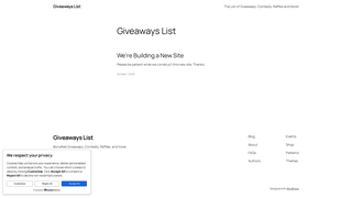 Thumbnail of giveawayslist.com