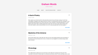 Thumbnail of graham-words.com
