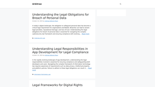 Thumbnail of arbitrae.com