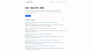 Thumbnail of cat-care.org