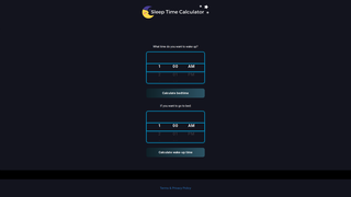 Thumbnail of sleeptimercalculator.com