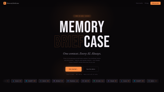 Screenshot of memorybriefcase.com
