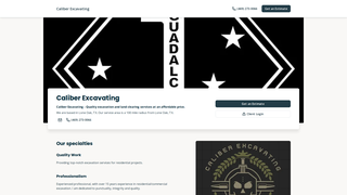 Thumbnail of caliberexcavating.com
