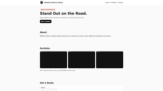 Thumbnail of weekendwarriorwraps.com