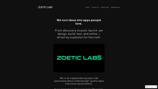 Thumbnail of zoeticlabs.com